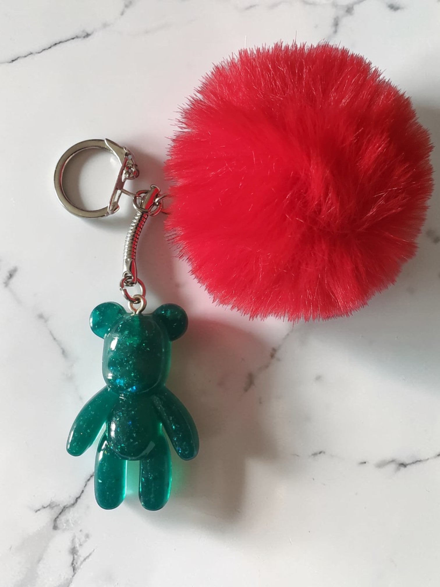 Porte-clé Nounours en résine époxy