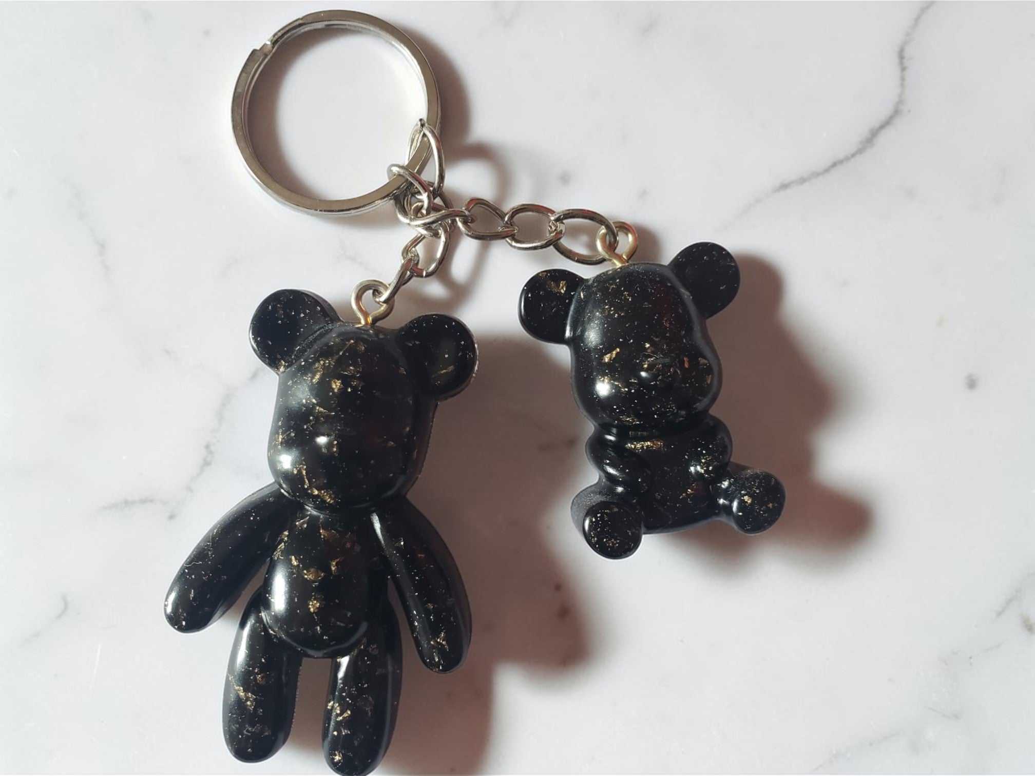 Porte-clé Nounours en résine époxy