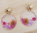 Boucles d'oreilles fleuries