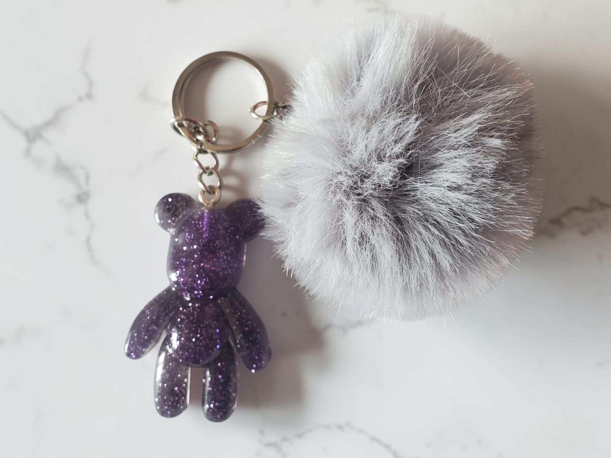 Porte-clé Nounours en résine époxy