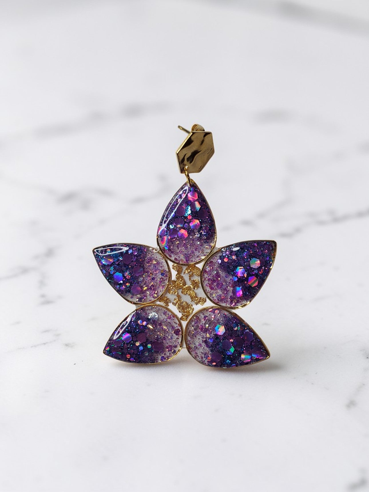 Boucles d’oreilles pailletées, élégantes et lumineuses