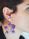 Boucles d’oreilles pailletées, élégantes et lumineuses