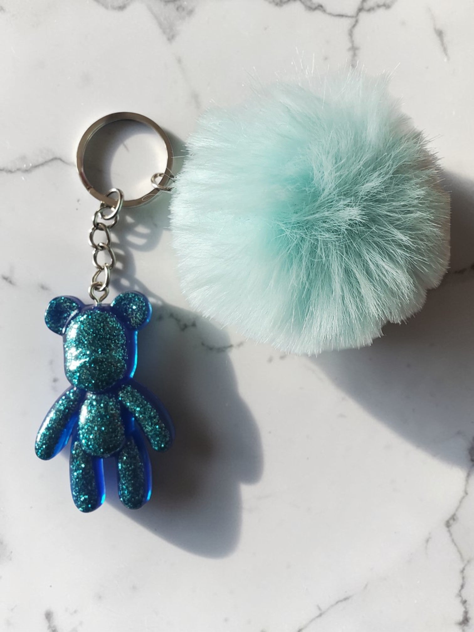 Porte-clé Nounours en résine époxy