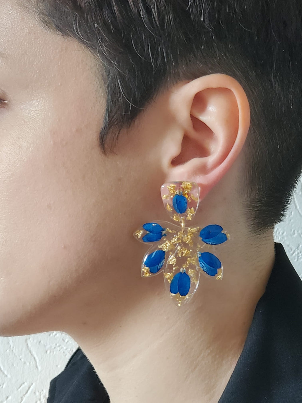 Boucles d'oreilles Anastasia floral
