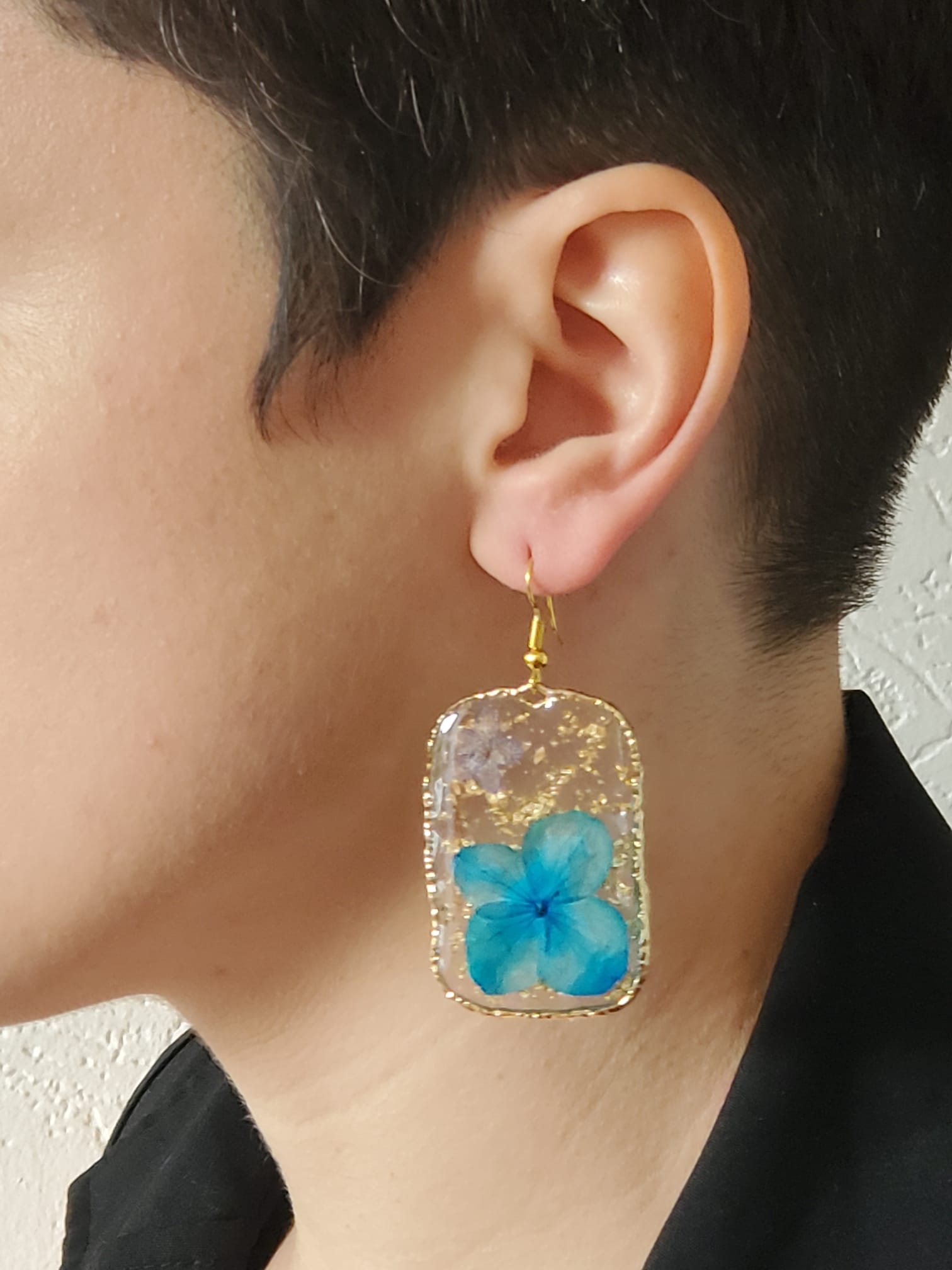 Boucles d'oreilles rectangle