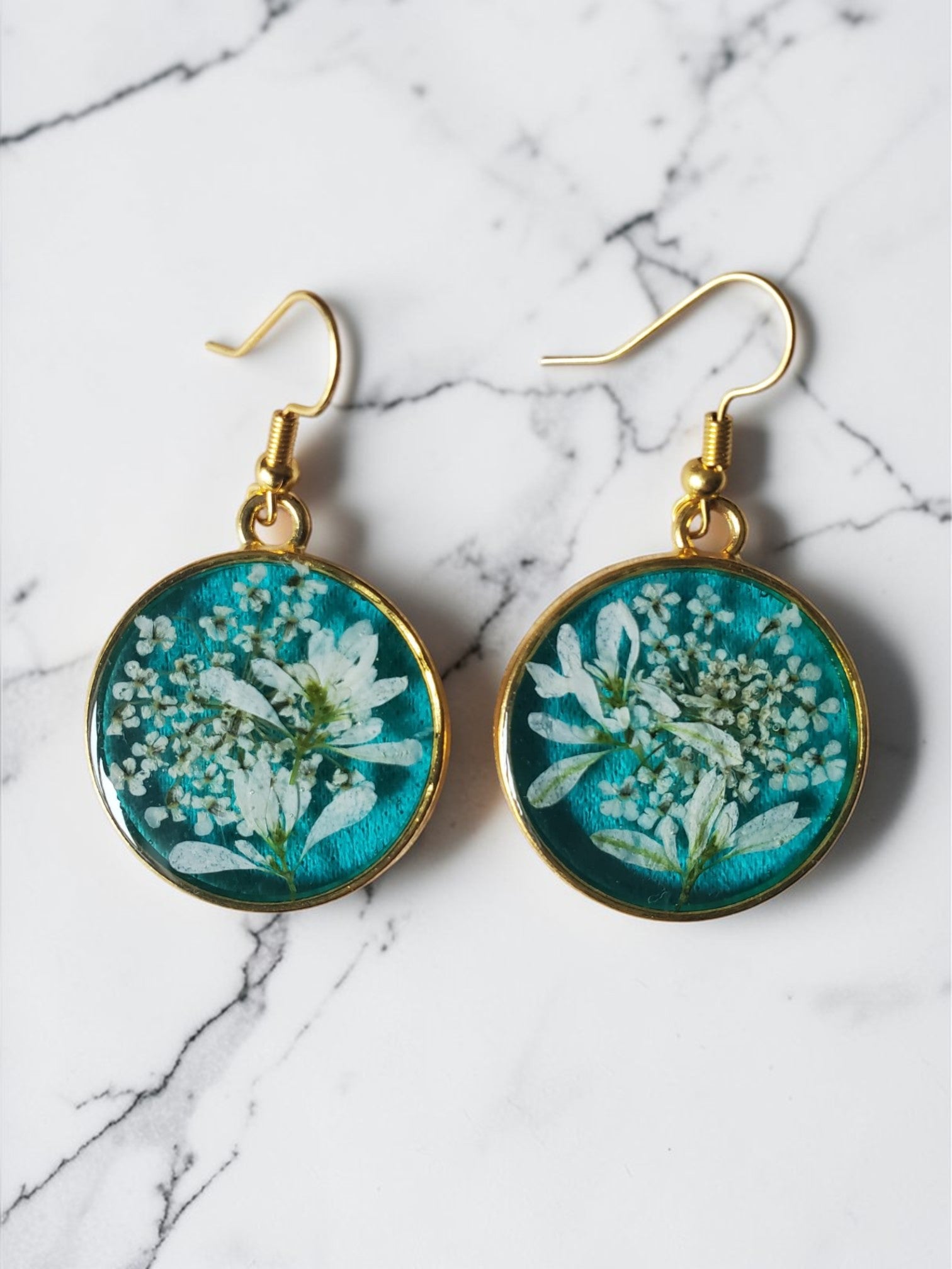 Parure collier cœur et boucles d'oreilles
